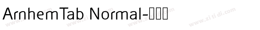 ArnhemTab Normal字体转换